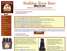 Tablet Screenshot of bulldogrootbeer.com